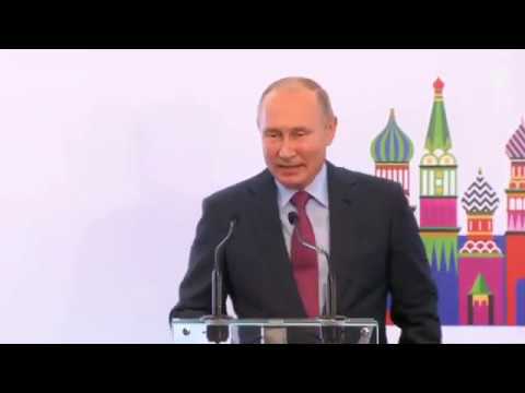 Владимир Путин выступает на конгрессе фонда "Керен ха-Йесод в Москве