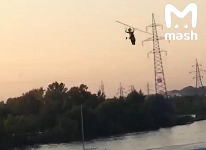 Легкомоторный вертолет упал в Клязьминское водохранилище