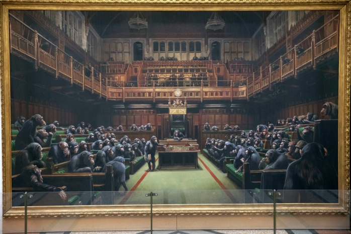 Картину-карикатуру на британский парламент Бэнкси продали за  млн