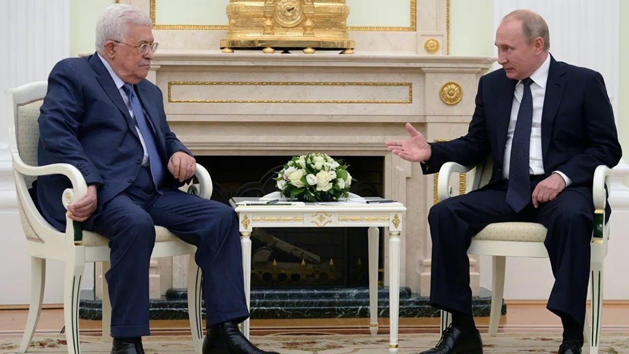 Путин на встрече с главой Палестины Махмудом Аббасом