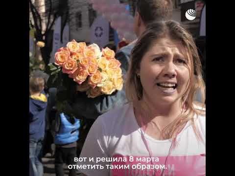 Женский забег в розовых пачках по улицам Краснодара
