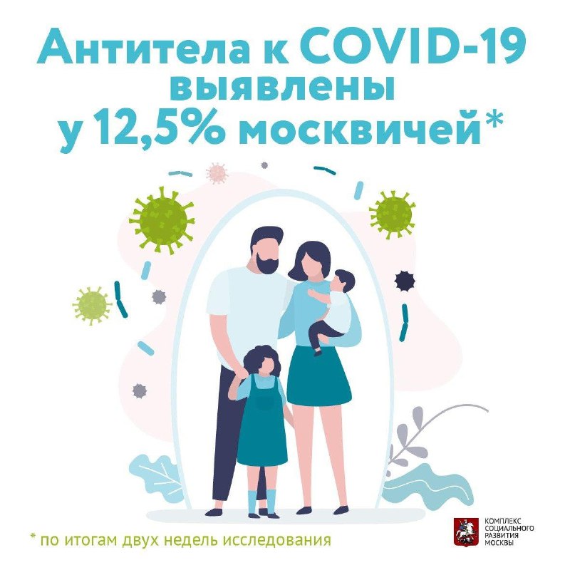 ❗️Иммунитет к COVID-19 уже формируется у 12,5%...